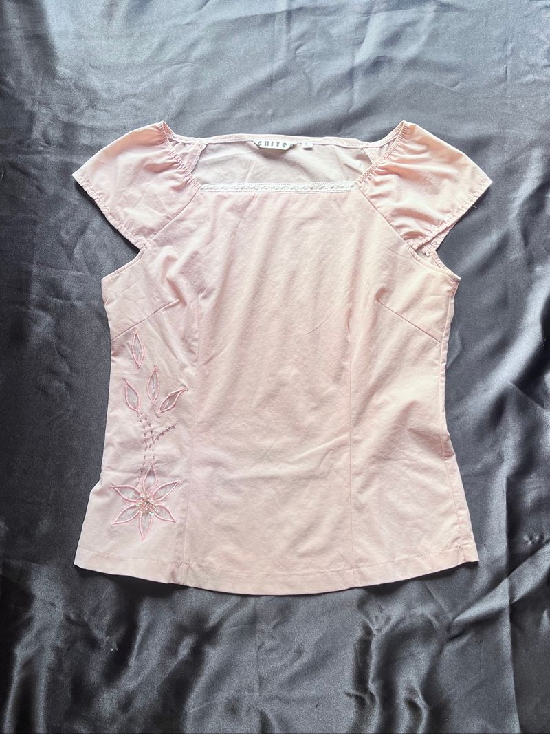 Soft Pink Off-Shoulder Top, foto 2