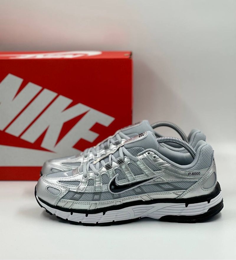 [Termurah] Sneakers - Nike P6000 Silver Black, foto 2