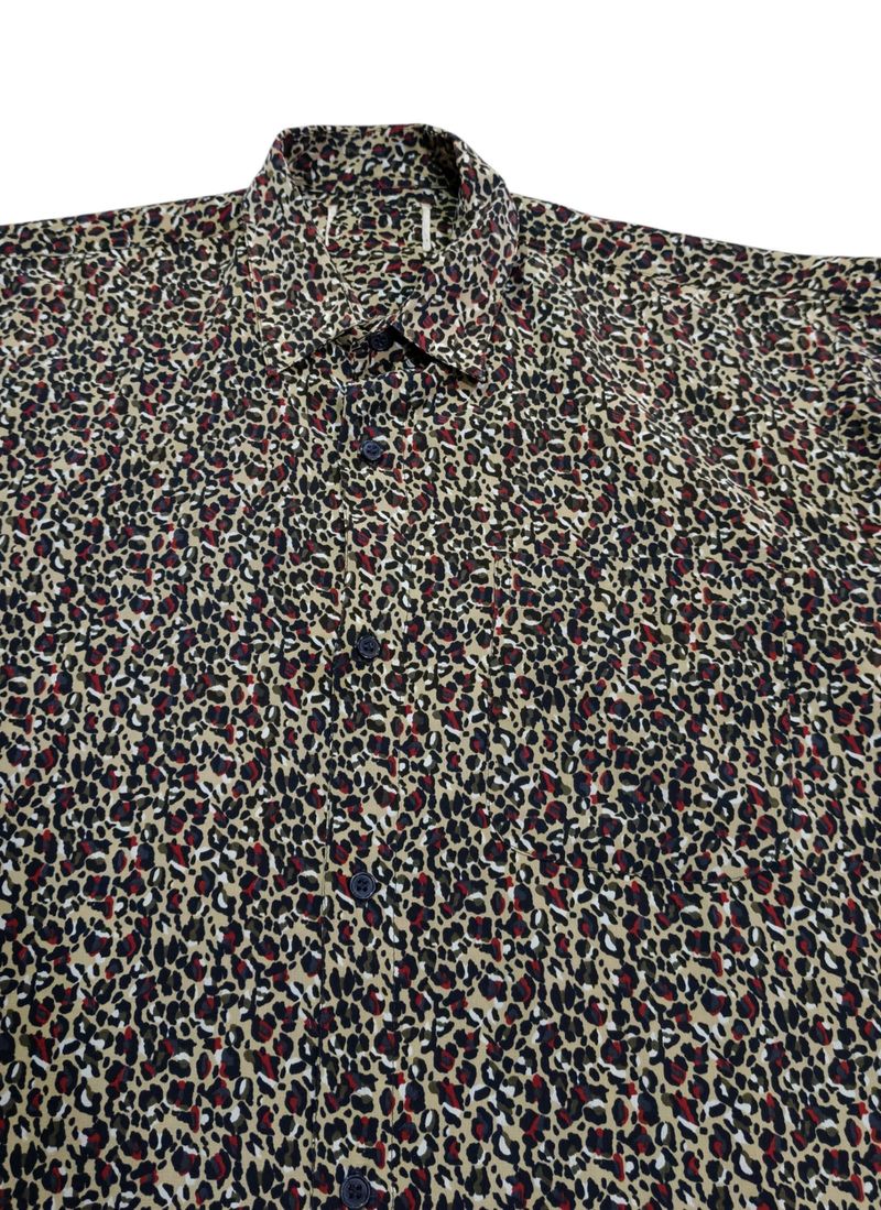 Kemeja animals print cheetah leopard pattern, foto 3