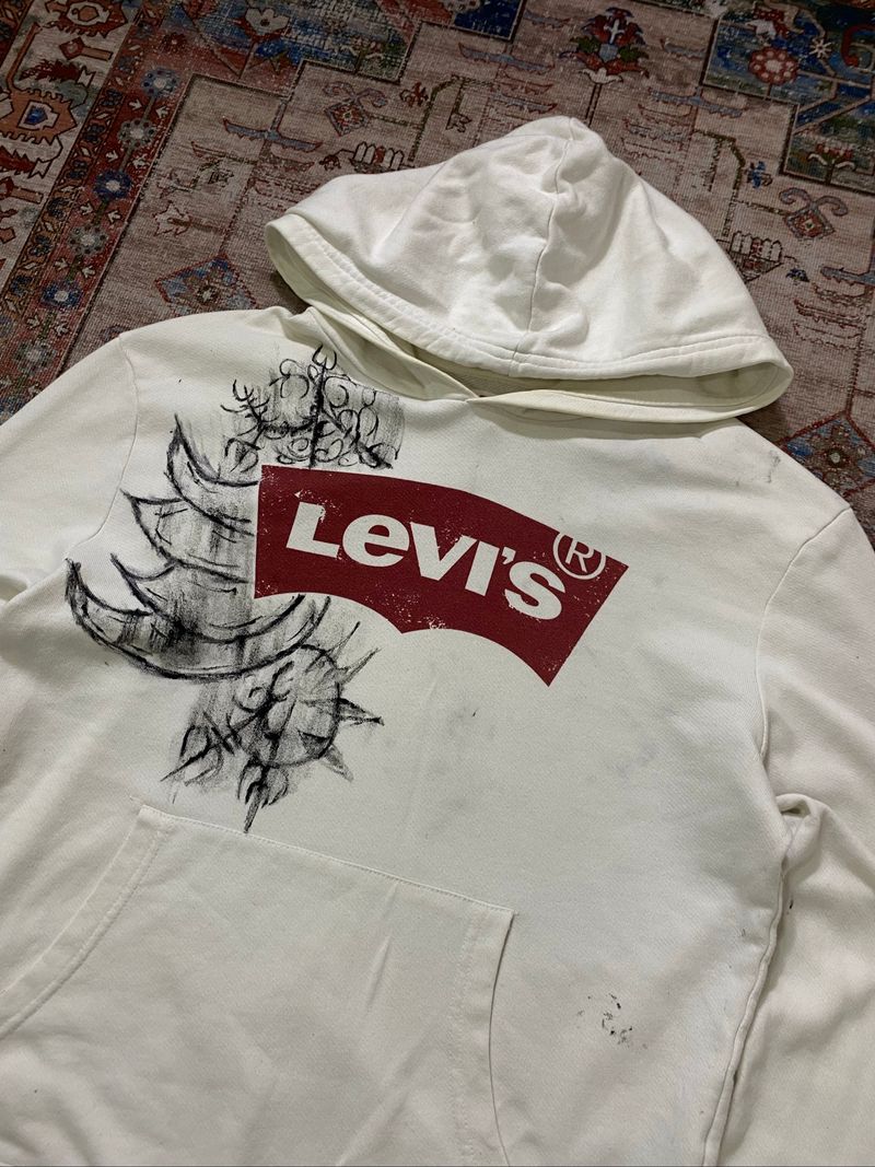 Hoodie Wearcy Levi custom Handpainted, foto 7