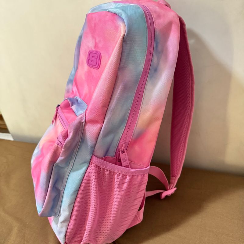 Skechers Casual Backpack Wanita pink blue Preloved