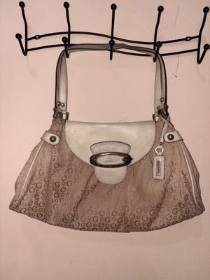 GUESS Monogram Shoulder Bag (Flap Hobo Style)