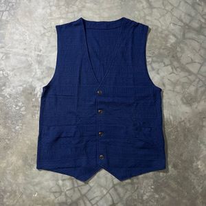 JAPANESE BUTTONED VEST WITH POCKETS GANG BUSTER
