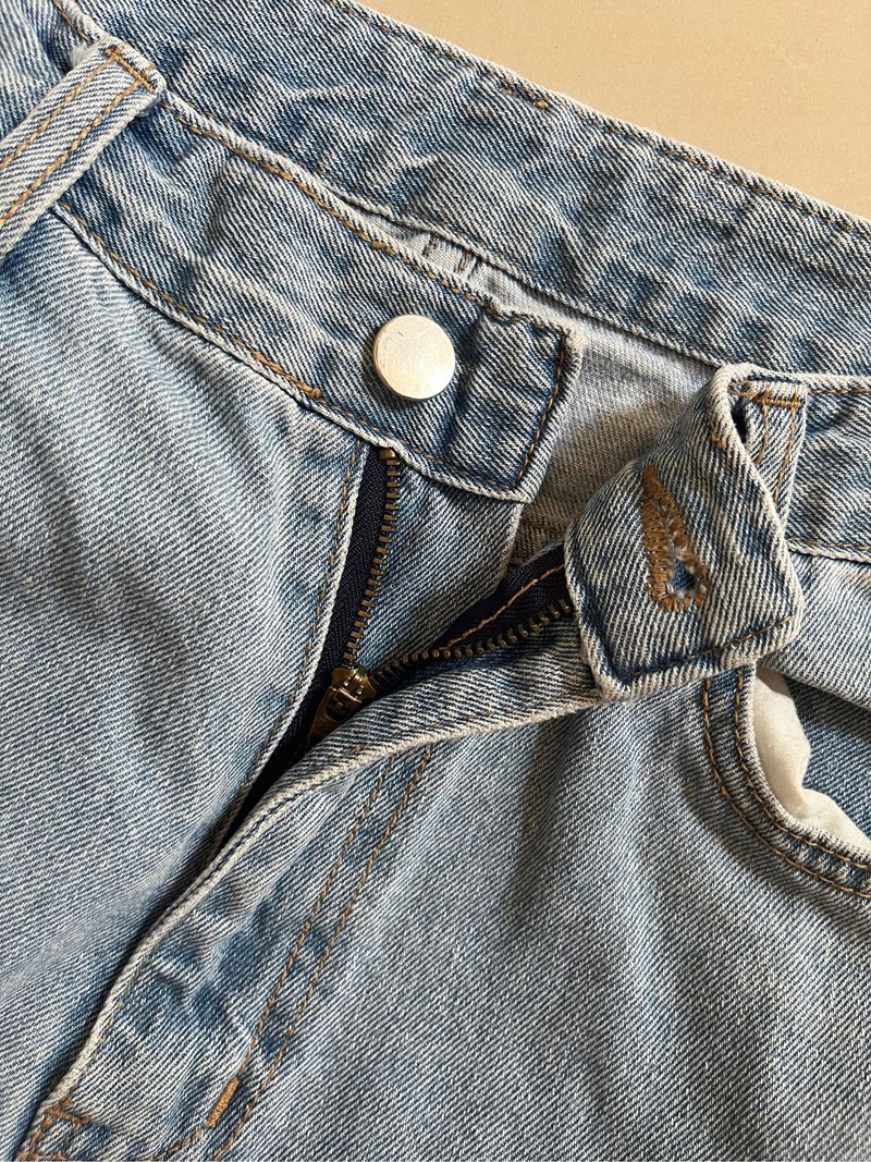 Straight Denim Pants No Brand, foto 3