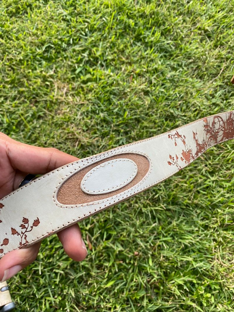 VINTAGE OAKLEY LEATHER BELT, foto 8
