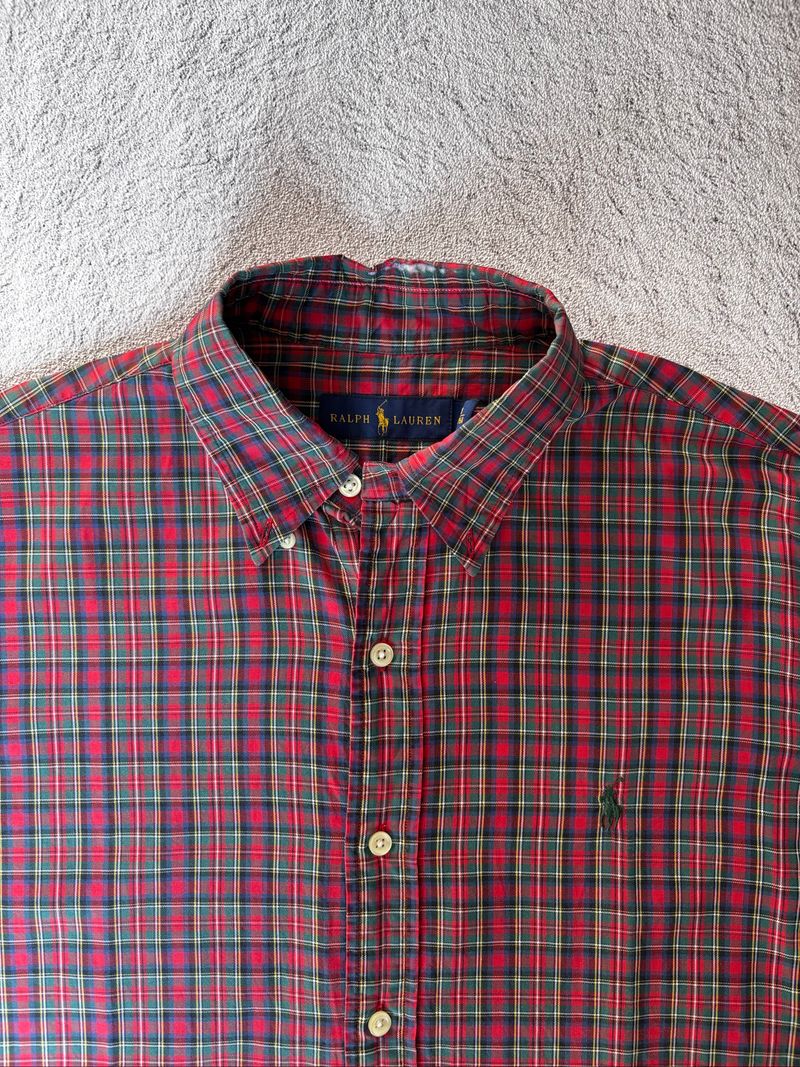 Shirt Ralph Lauren Button Front Plaid Red, foto 6