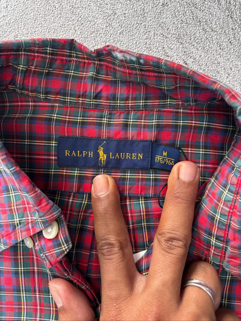 Shirt Ralph Lauren Button Front Plaid Red, foto 7