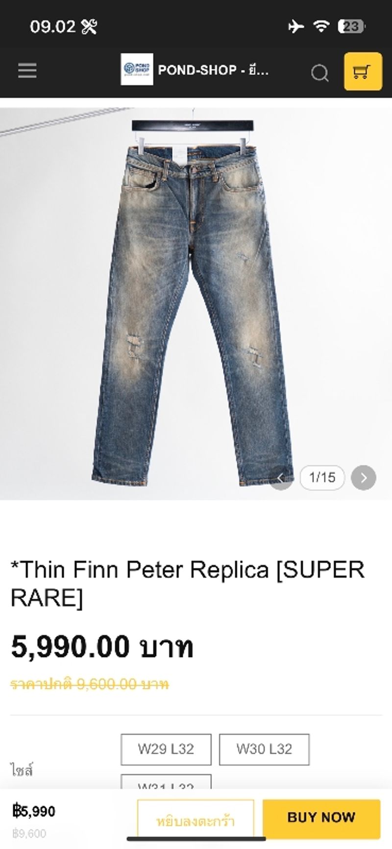 NUDIE Jeans Thin Finn Peter Replica, foto 9