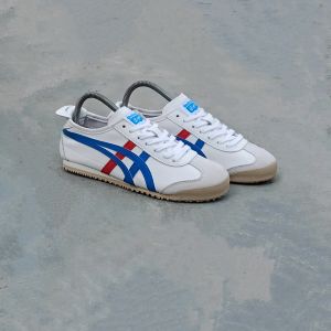 Onitsuka Tiger Streetwear Casual Sneakers Wanita white