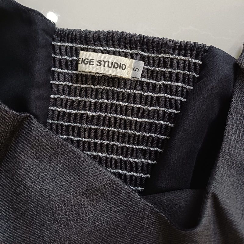Beige Studio Sleeveless Tops Charcoal Grey, foto 3