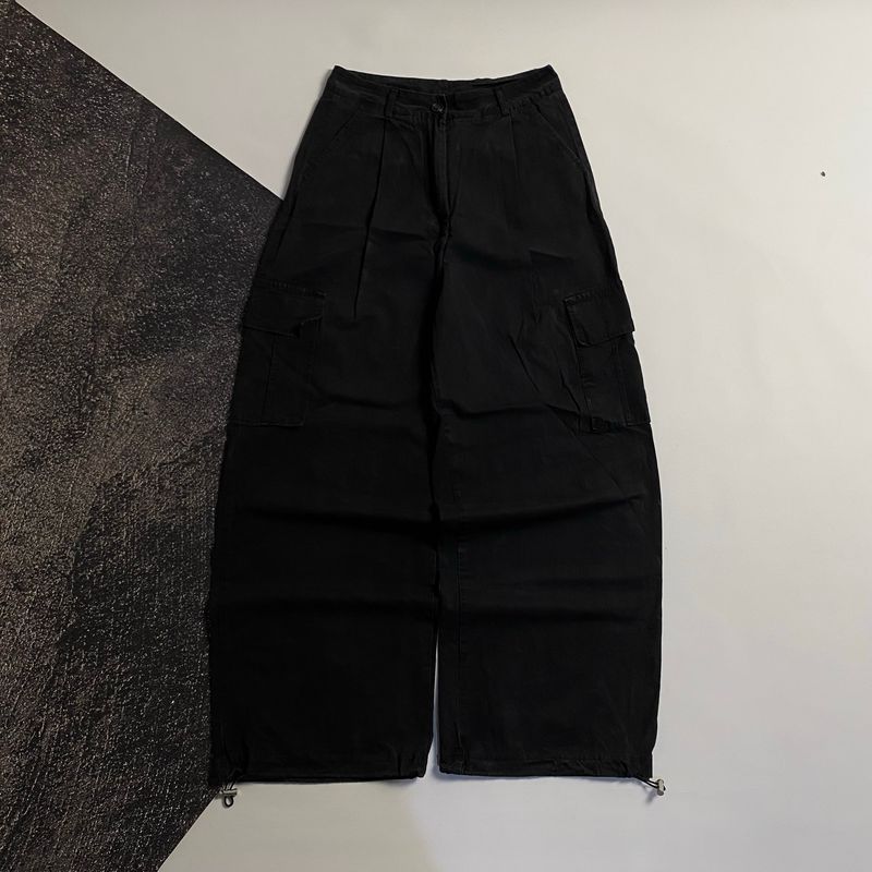 celana baggy  kargo hitam YXM, foto 4