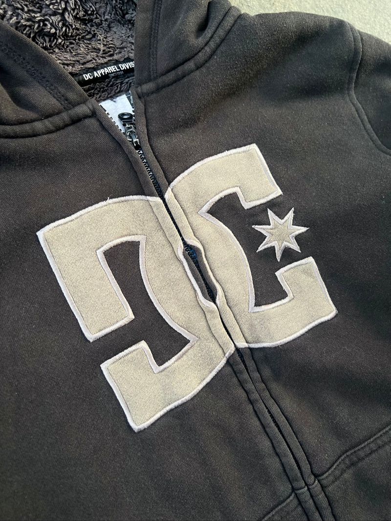 DC fur zip up jacket Y2K, foto 2