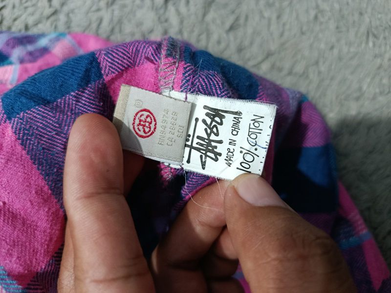 Kemeja flanel stussy, foto 7