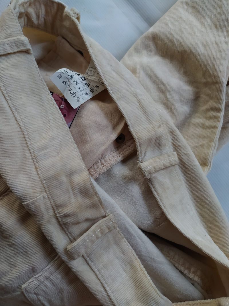 Sisley Corduroy Pants Slim, foto 3