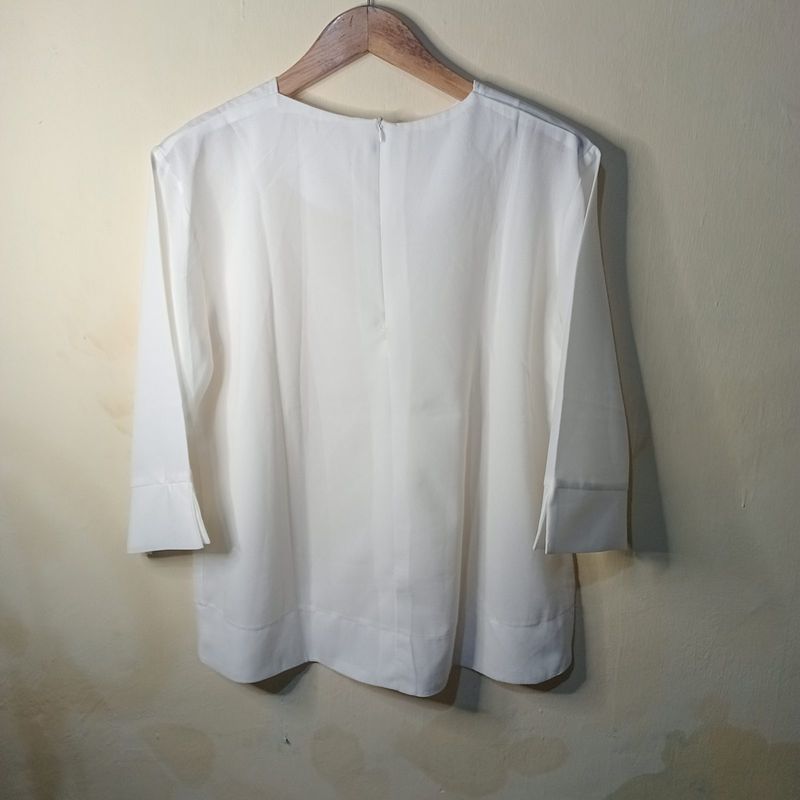 [PRELOVED] BLOUSE PUTIH HN, foto 4