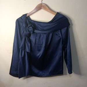 [PRELOVED] BLOUSE NAVY HR
