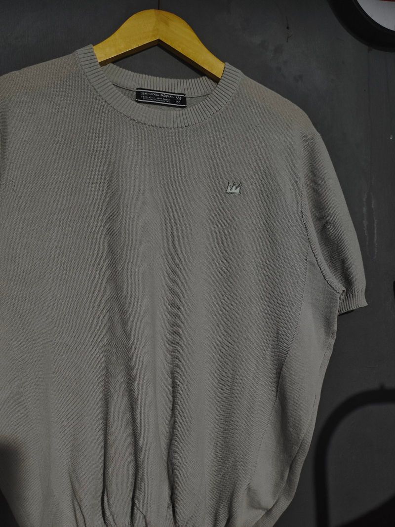 Kaos Rajut Jean Michael Basquiat Grey, foto 2