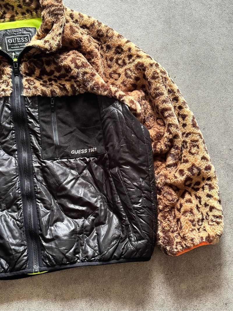 Guess Boxy Leopard Puffer Jacket, foto 3