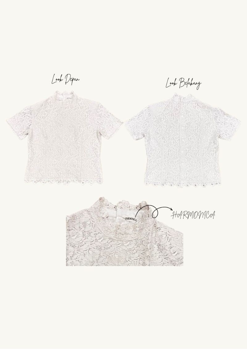 Floral Lace High Neck Top, foto 4