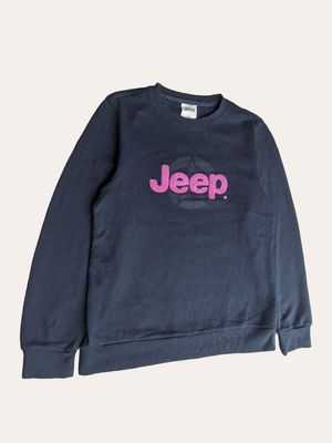 Jeep Streetwear Casual Sweatshirt Pria navy