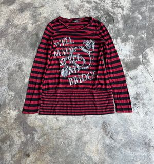 Mind Bridge Long Sleeve Emo Goth Style