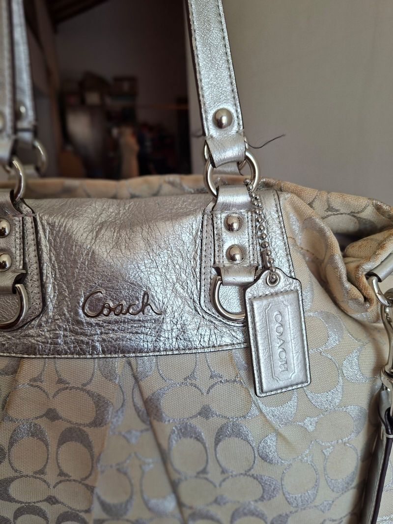 Coach ashley vintage metalic silver, foto 3
