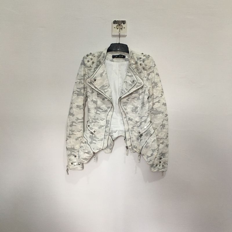 biker denim jacket y2k/punk/goth/grunge/indie/emo, foto 3