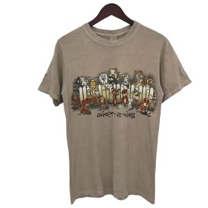 Vintage Y2K T-shirt Pria tan