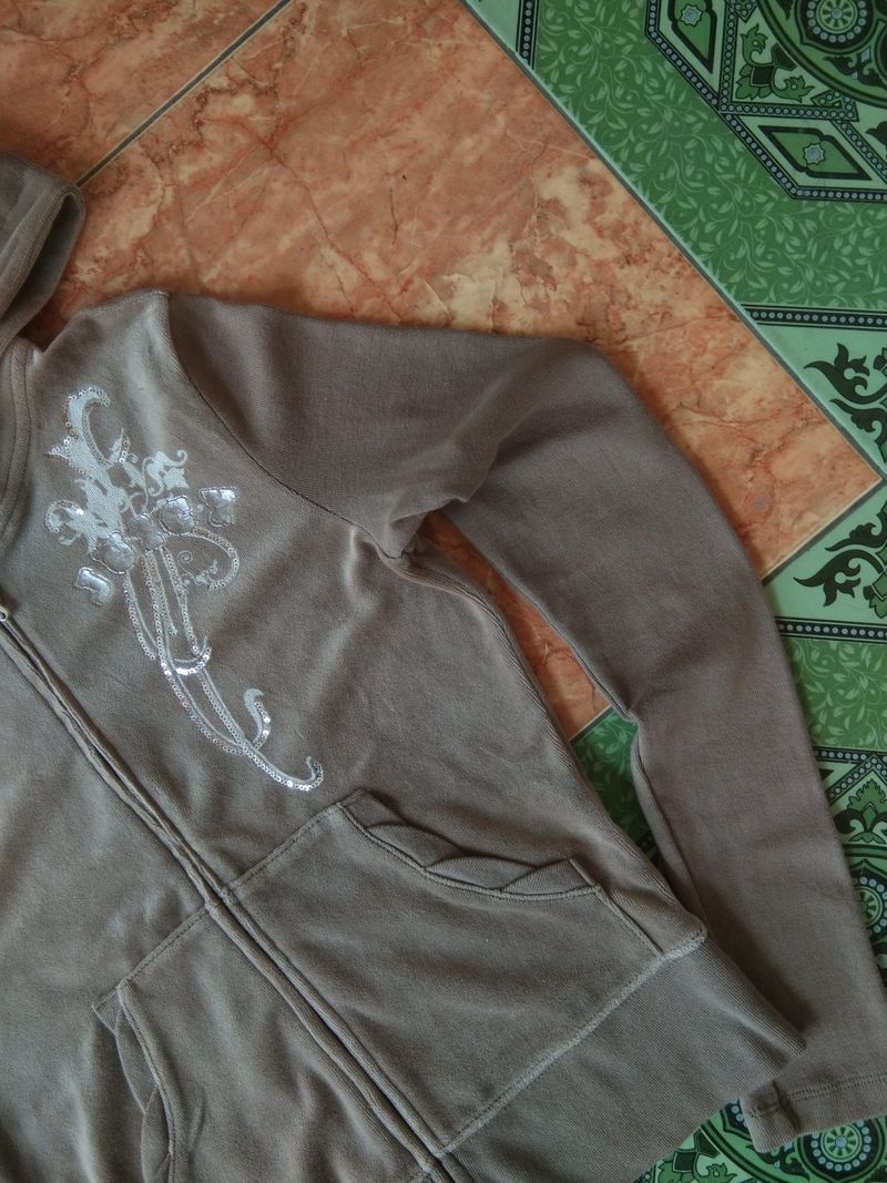 Juicy Couture Zip Hoodie Brown, foto 5