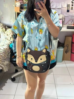 Black And Golden Animal Fox Bag (Japan)
