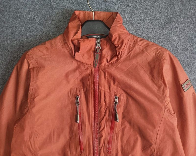 Jaket Outdoor ripstop original Aigle Coklat Bata, foto 5