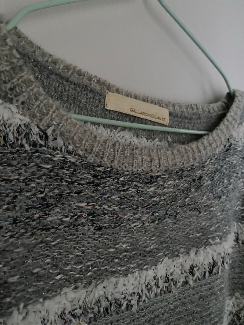 Knit Sweater Abu-abu, foto 2