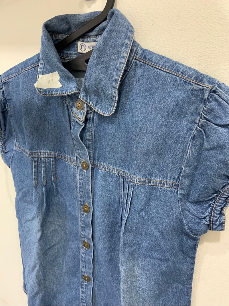 Nevada Denim Shirt Top, foto 2