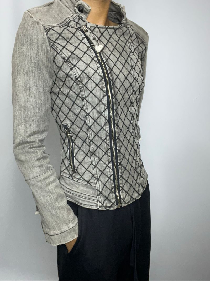 Take Jeans asymetric zip up jacket, foto 5