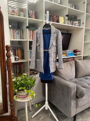 Minimalist Casual dress Wanita blue
