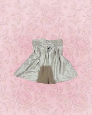 brown mini skirt
