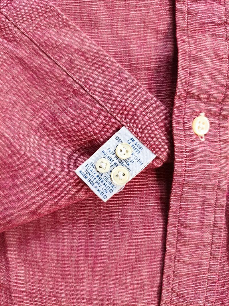 kemeja ralph lauren - burgundy, foto 3