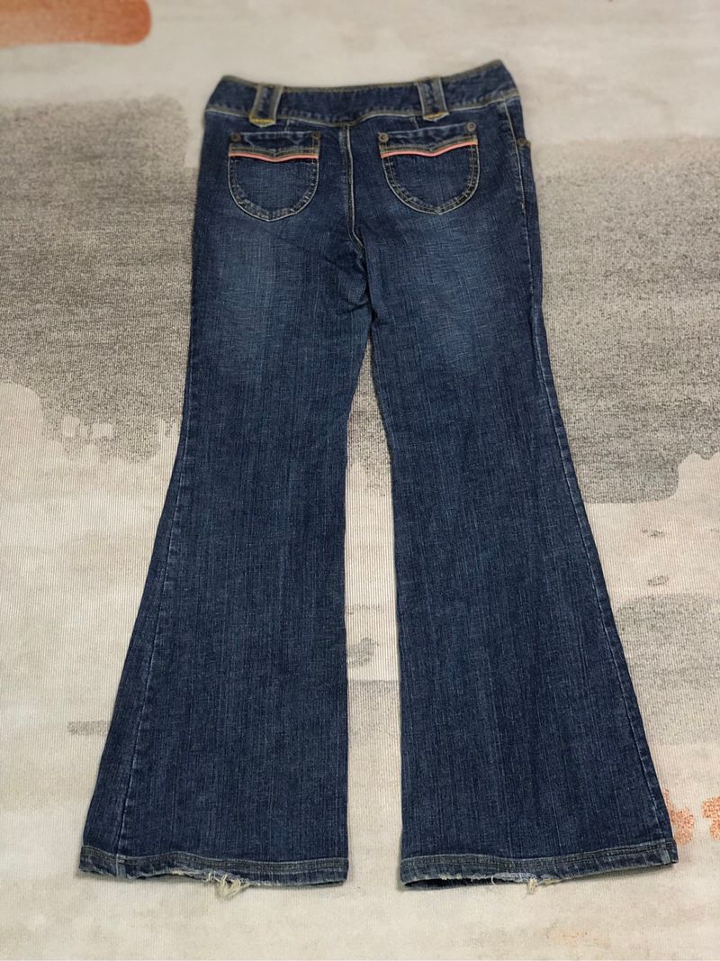 Y2K low rise flare bootcut denim jeans, foto 8