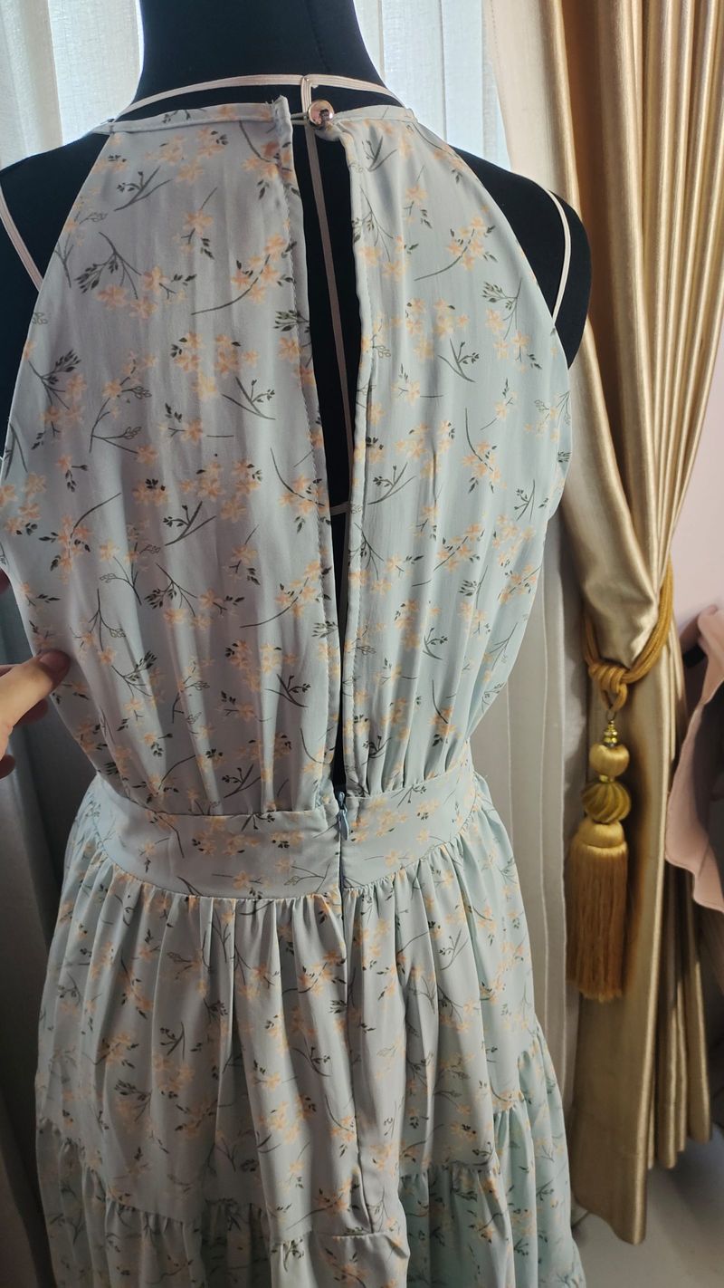 Chocochips Summer Halter Dress Soft Blue L, foto 3