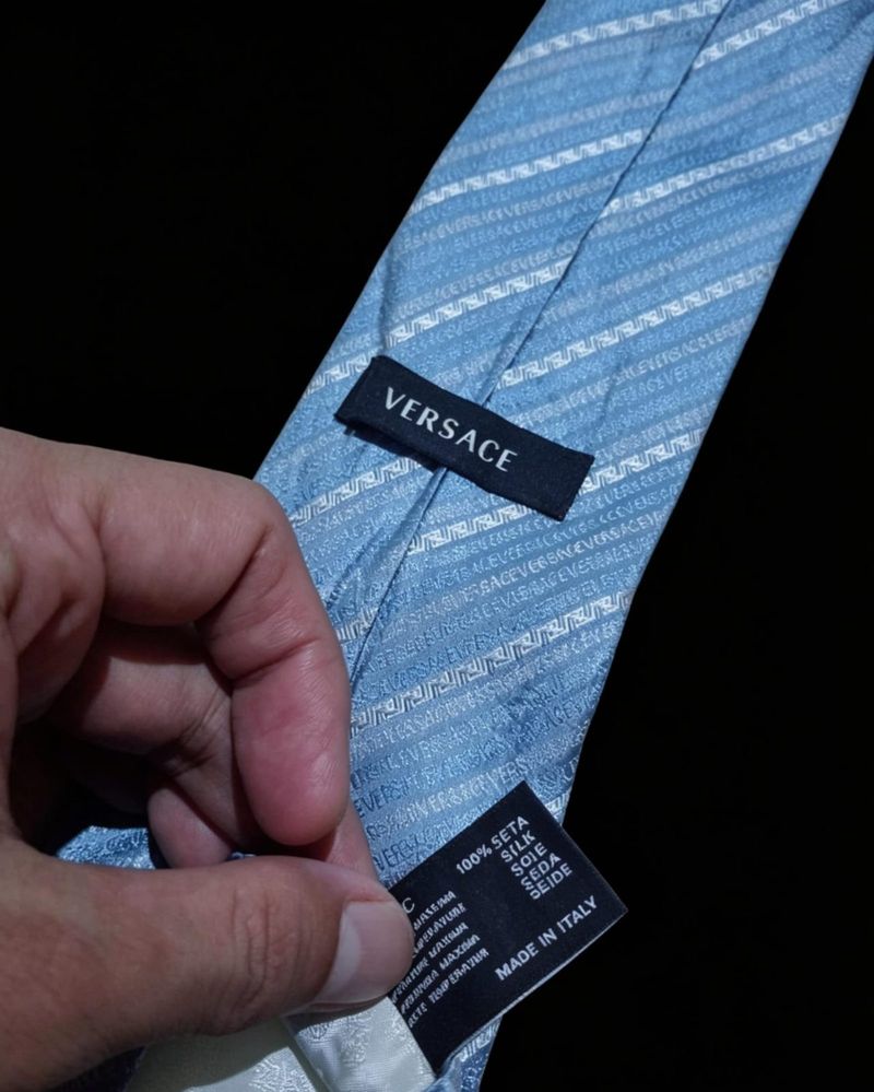 Versace dasi silk sutra second thrift original, foto 2