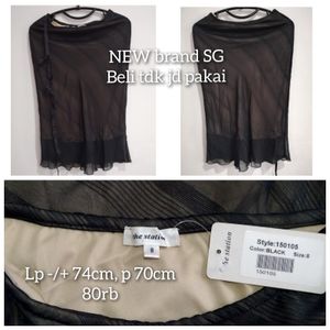 Rok kerja furing warna hitam brand The Station Singapore new