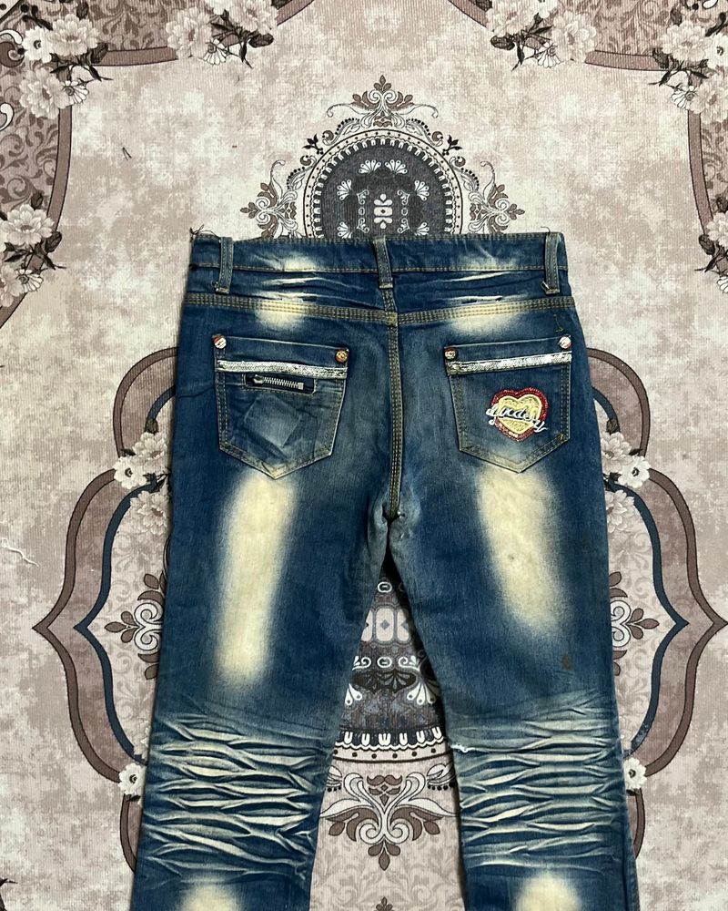 Luder Reguler Fadding Jeans size 27-28, foto 7