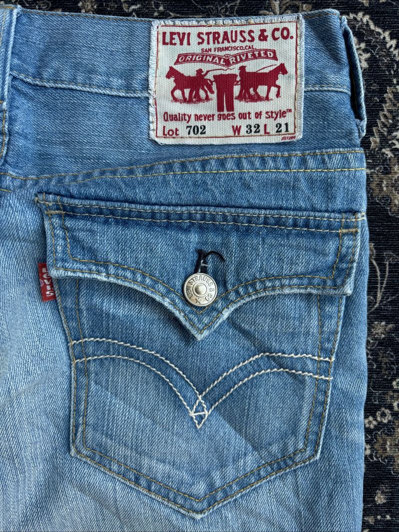 Vintage Levi's 702 Sky Blue Jeans, foto 6