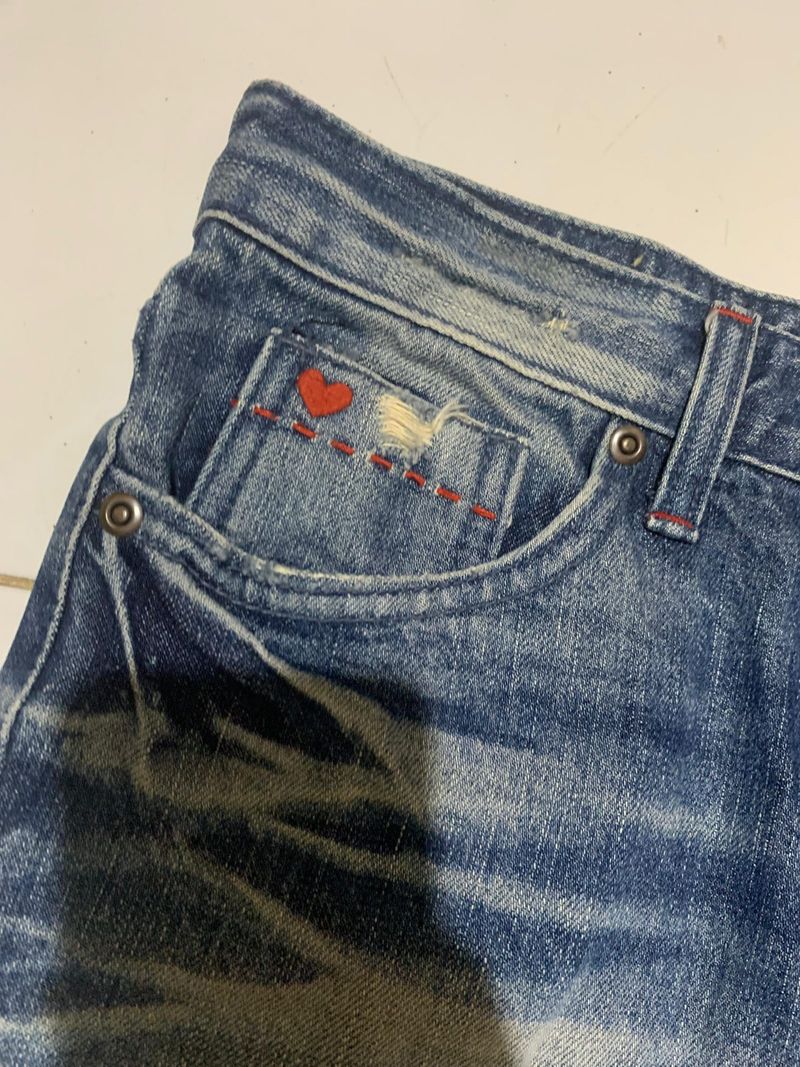 Low Rise Jeans Mini Skirt, foto 4