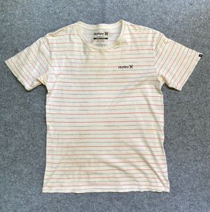 Kaos Tshirt Hurley Stripped Logo Simple