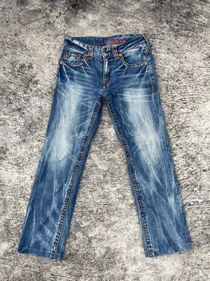 Celana jeans faded. Celana jeans wash jambangee