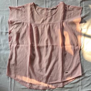 Preloved Blouse Greenlight Pink Dot