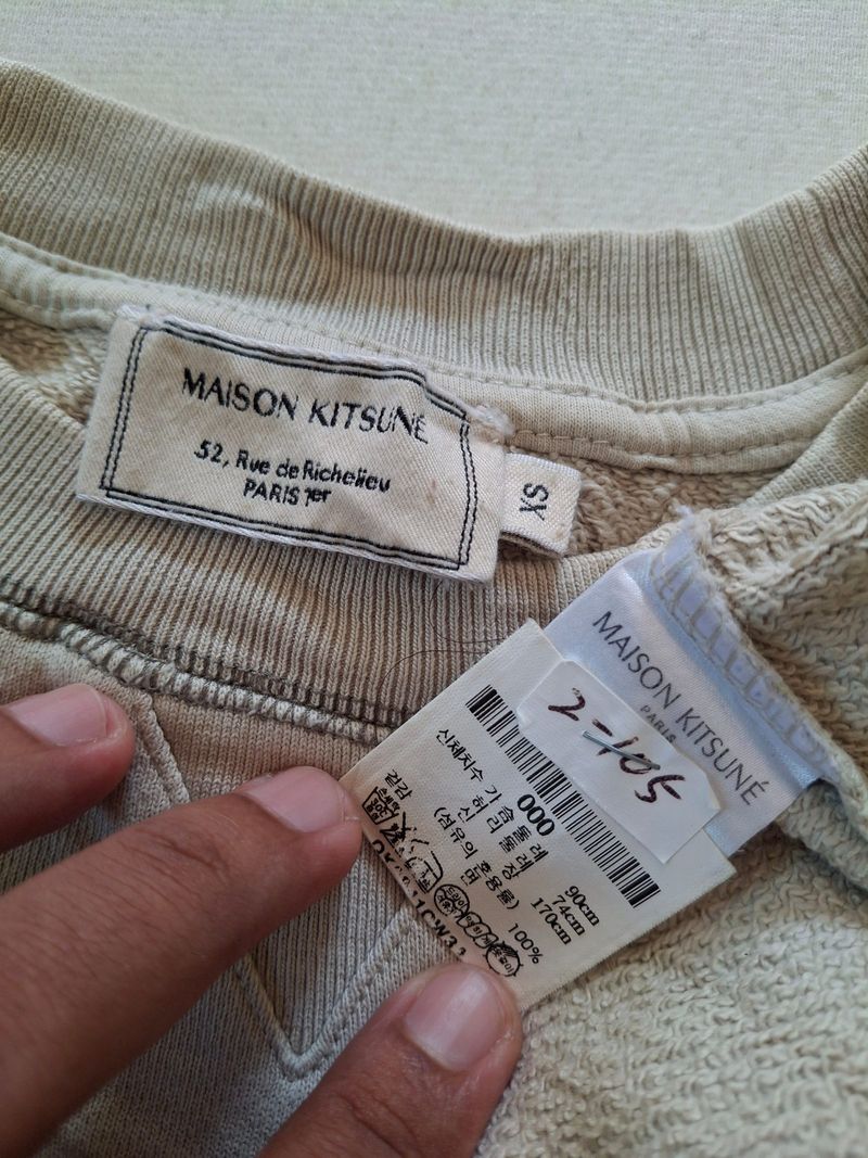 CREWNECK MAISON KITSUNE ORIGINAL 100%, foto 3