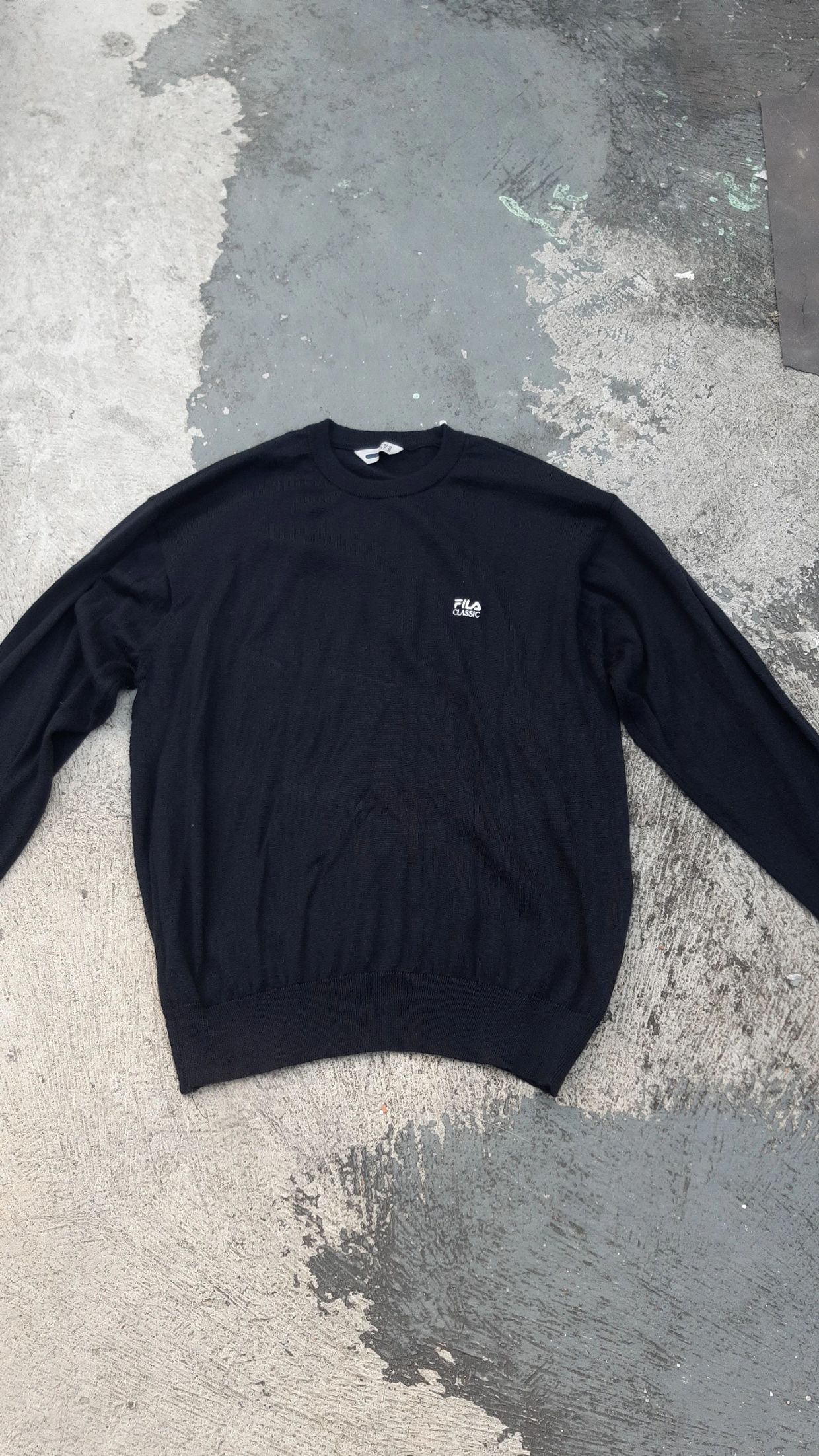 Fila Vintage Casual Sweatshirt Pria navy