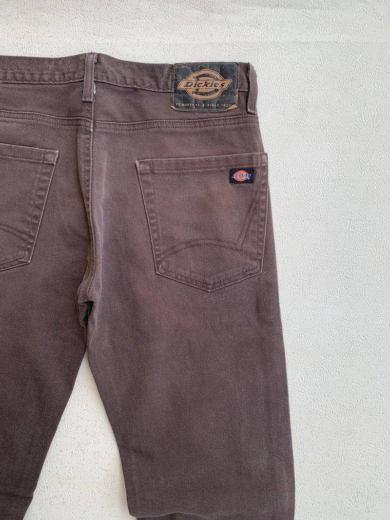 2012' Dickies Skinny Jeans Dark Brown, foto 2